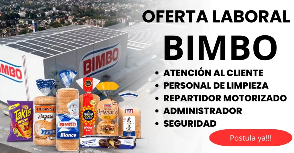 CONVOCATORIA PERSONAL PARA BIMBO