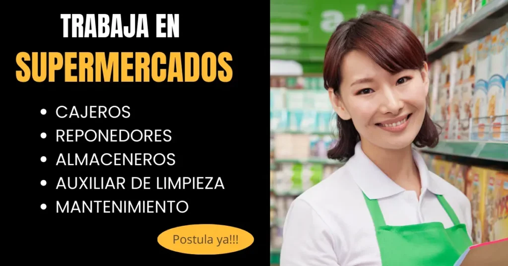 SE BUSCA PERSONAL PARA SUPERMERCADOS