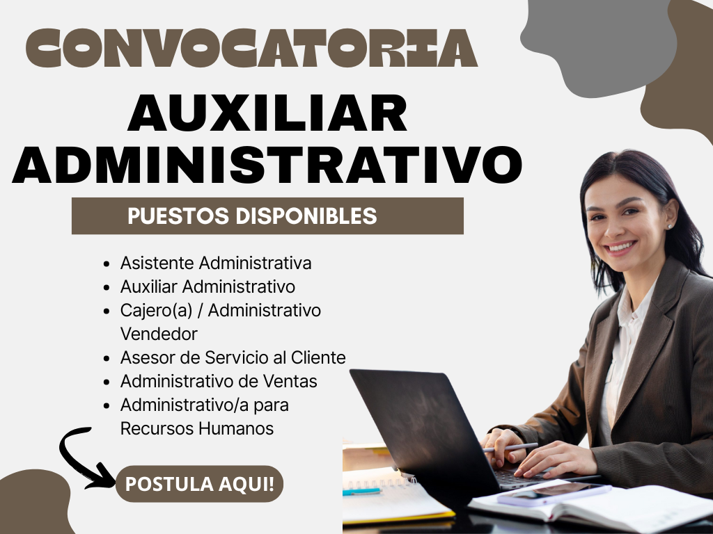 convocatoria de auxiliar administrativo